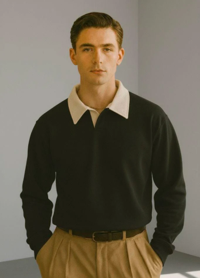 OLD MONEY LONG-SLEEVED SWEAT SHIRT